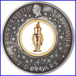 2024 CHRISTMAS $2 2oz Silver Antiqued Coin with NUTCRACKER Insert
