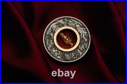 2024 CHRISTMAS $2 2oz Silver Antiqued Coin with NUTCRACKER Insert