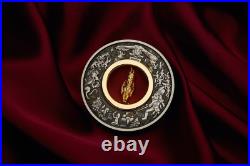 2024 CHRISTMAS $2 2oz Silver Antiqued Coin with NUTCRACKER Insert