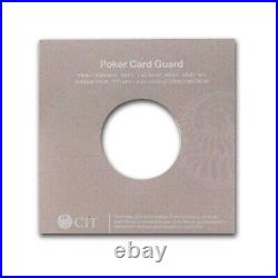 2024 CIT Poker Card Guard 1 oz Ultra High Refief Antique Silver Coin 30586