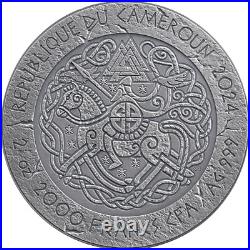 2024 Cameroon 2 oz Antiqued Silver Way to Valhalla Freydis Eiriksdottir