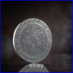 2024 Cameroon 2 oz Antiqued Silver Way to Valhalla Freydis Eiriksdottir