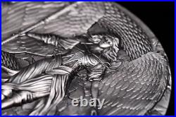 2024 Cameroon Archangel Michael Coin 2 oz. 999 Silver High Relied Box/Coa