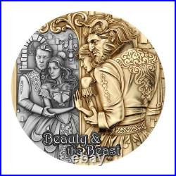 2024 Cameroon Beauty and the Beast 2 oz Silver Coin