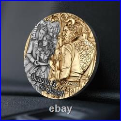 2024 Cameroon Beauty and the Beast 2 oz Silver Coin