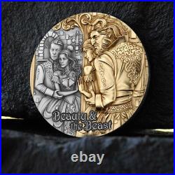 2024 Cameroon Beauty and the Beast 2 oz Silver Coin