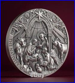 2024 Cameroon Bible Stories The Nativity 2 oz Silver Coin with Mintage of 1000