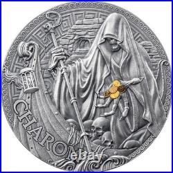 2024 Cameroon Charon The Great Greek Mythology 1 oz Antique finish Silver Coin
