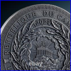 2024 Cameroon Dionysus The Great Greek Mythology 1 oz Antique finish Silver Coin