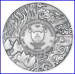 2024 Cameroon Four Elementals Water Undine 2 oz Silver Coin