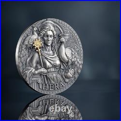 2024 Cameroon Hera The Great Greek Mythology 3 oz Antique finish Silver Coin