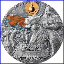 2024 Cameroon Legacy of the Greatest Empires Mongol Empire 2oz Silver Coin