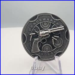 2024 Cameroon Peacemaker UHR Antiqued 1 oz Silver Coin