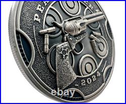 2024 Cameroon Peacemaker UHR Antiqued 1 oz Silver Coin
