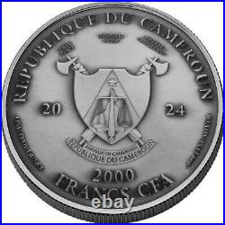 2024 Cameroon Peacemaker UHR Antiqued 1 oz Silver Coin