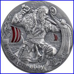 2024 Cameroon Ragnar Lothbrok The Way to Valhalla 2 oz 999 Silver Antique Coin