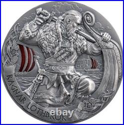 2024 Cameroon Ragnar Lothbrok The Way to Valhalla 2oz Antique finish Silver Coin 2024 Cameroon Ragnar Lothbrok The Way to Valhalla 2oz Antique finish Silver Coin