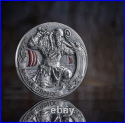 2024 Cameroon Ragnar Lothbrok The Way to Valhalla 2oz Antique finish Silver Coin 2024 Cameroon Ragnar Lothbrok The Way to Valhalla 2oz Antique finish Silver Coin