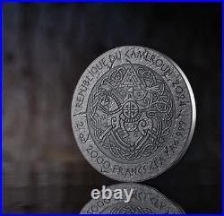 2024 Cameroon Ragnar Lothbrok The Way to Valhalla 2oz Antique finish Silver Coin 2024 Cameroon Ragnar Lothbrok The Way to Valhalla 2oz Antique finish Silver Coin