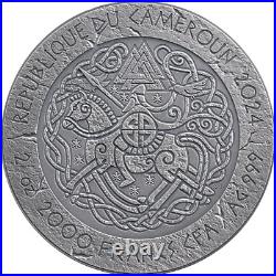 2024 Cameroon The Way of Valhalla Ragnar Lothbrok 2 oz Silver Coin