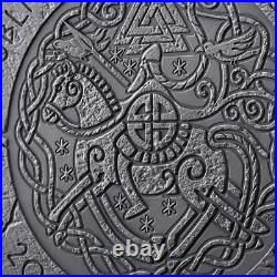 2024 Cameroon The Way of the Valhalla Ragnar Lothbrok 2 oz Silver Antiqued Coin