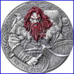 2024 Cameroon The Way to Valhalla Erik the Red 2 oz Silver Antiqued High Relief