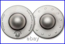 2024 Chad 5,000 Francs 20-gm Silver Levitating UFO Coin BU with Mintage of 1999