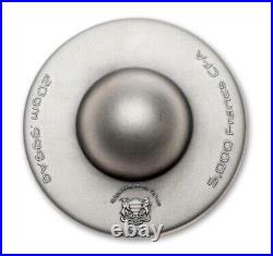 2024 Chad 5,000 Francs 20-gm Silver Levitating UFO Coin BU with Mintage of 1999