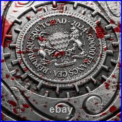 2024 Chad Ares 10 oz Silver Antiqued High Relief Coin