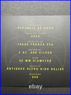 2024 Chad Cleopatra 2 oz. 999 Silver Antiqued Ultra High Relief Coin 500 Mintage 2024 Chad Cleopatra 2 oz. 999 Silver Antiqued Ultra High Relief Coin 500 Mintage