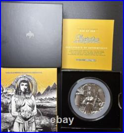2024 Chad Cleopatra 2 oz. 999 Silver Antiqued Ultra High Relief Coin 500 Mintage 2024 Chad Cleopatra 2 oz. 999 Silver Antiqued Ultra High Relief Coin 500 Mintage