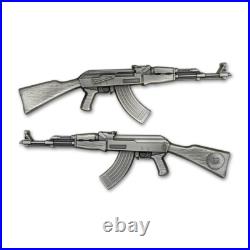 2024 Chad History's Greatest Firearms AK-47 Rifle 2 oz Silver Coin 2024 Chad History's Greatest Firearms AK-47 Rifle 2 oz Silver Coin