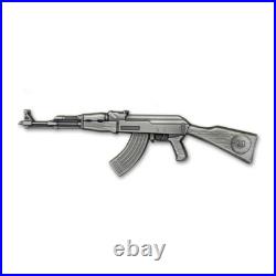 2024 Chad History's Greatest Firearms AK-47 Rifle 2 oz Silver Coin 2024 Chad History's Greatest Firearms AK-47 Rifle 2 oz Silver Coin