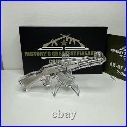 2024 Chad History's Greatest Firearms AK-47 Rifle 2 oz Silver Coin 2024 Chad History's Greatest Firearms AK-47 Rifle 2 oz Silver Coin