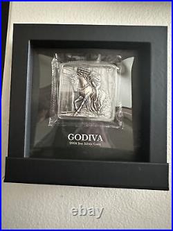 2024 Chad Lady Godiva Antiqued 2 oz Silver Coin