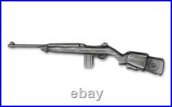 2024 Chad M1 Carbine Rifle 2 oz Silver Antiqued High Relief CoinInCapsuleWithBOX 2024 Chad M1 Carbine Rifle 2 oz Silver Antiqued High Relief CoinInCapsuleWithBOX