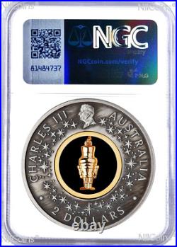 2024 Christmas NUTCRACKER 2oz Silver Gilt Insert Antiqued Coin MS69 FR
