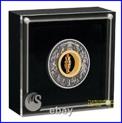 2024 Christmas NUTCRACKER 2oz Silver Gilt Insert Antiqued Coin MS69 FR