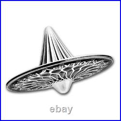 2024 Cook Islands 1 oz Antique Silver Spinning Coin