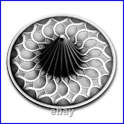 2024 Cook Islands 1 oz Antique Silver Spinning Coin