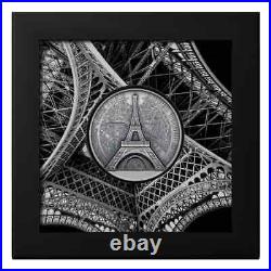 2024 Cook Islands 2 oz Silver Eiffel Tower Coin. 9999 Fine