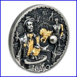 2024 Cook Islands 3 oz Silver Antique Steampunk Carnival