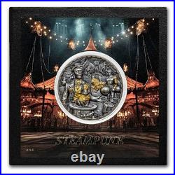 2024 Cook Islands 3 oz Silver Antique Steampunk Carnival