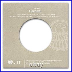 2024 Cook Islands 3 oz Silver Antique Steampunk Carnival