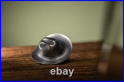 2024 Cook Islands Cowboy Hat 1 oz Silver Antiqued Shaped Coin 2024 Cook Islands Cowboy Hat 1 oz Silver Antiqued Shaped Coin