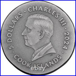 2024 Cook Islands Numismatic Icons Gryphon 1 oz Silver Antiqued Coin 2024 Cook Islands Numismatic Icons Gryphon 1 oz Silver Antiqued Coin