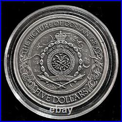 2024 Dorian Gray Niue 2 oz Silver. 999 Antique with Box and COA 104Laj