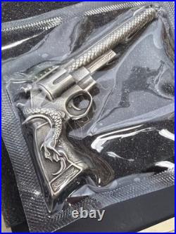 2024 Dragon Revolver 2 oz Silver Antique Finish Coin With Case & COA SN #35/999