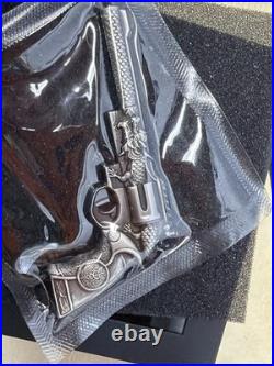 2024 Dragon Revolver 2 oz Silver Antique Finish Coin With Case & COA SN #35/999