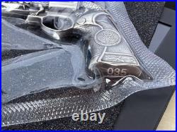 2024 Dragon Revolver 2 oz Silver Antique Finish Coin With Case & COA SN #35/999